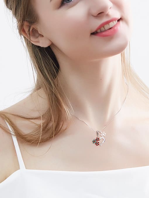 CEIDAI 2018 2018 2018 Heart-shaped Crystal Necklace 1