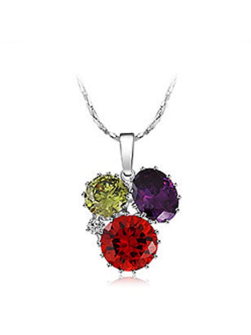 multi-color Fashion Cubic Zircon Women Necklace