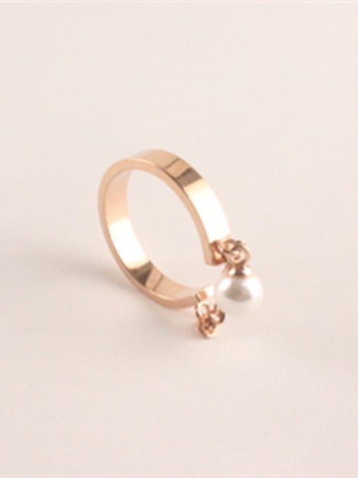GROSE Fashion Temperament Artificial Pearls Ring 0