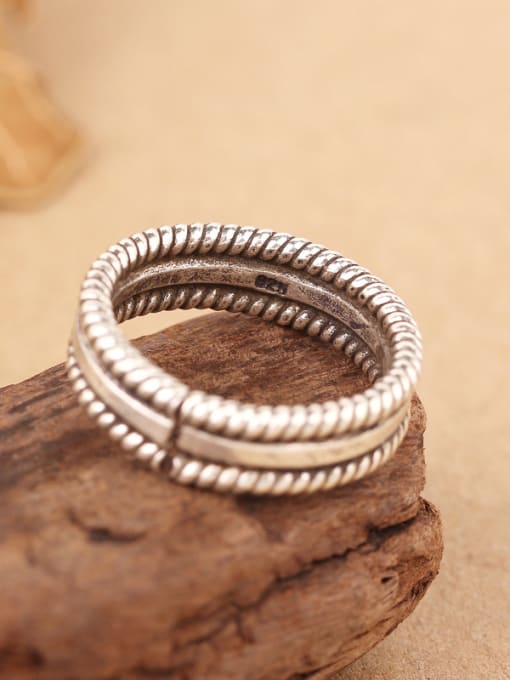 Peng Yuan Retro Handmade Sterling Silver Ring 2