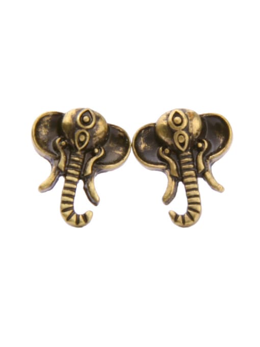 KM Small Elephant stud Earring