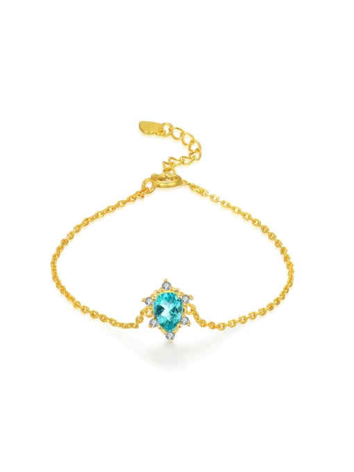Apatite 14K Gold Water Drop Accessories 14K Gold Plated Bracelet