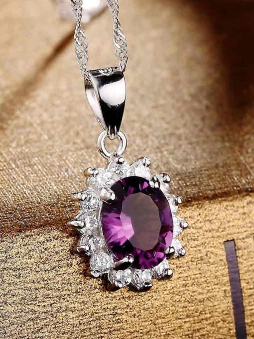 Purple Purple Zircon Pendant