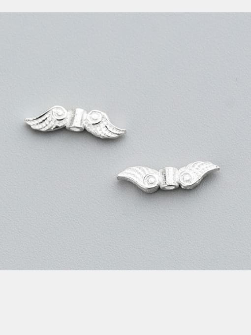 FAN 925 Sterling Silver With Silver Plated Cute Angel Angel wings 1