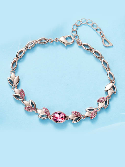 pink 2018 austrian Crystals Bracelet