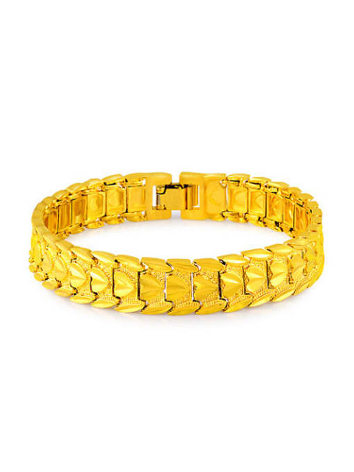 Yi Heng Da Fashionable Gold Plated Watch Band Shaped Bracelet 0