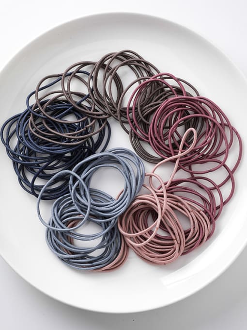 K multicolor (Large Circle) Simple Small Circle Fine  High Elasticity  Hair Ropes