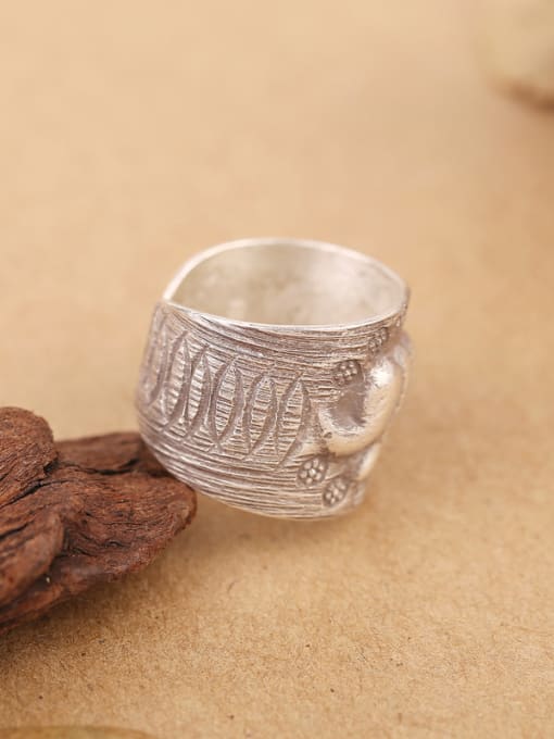 Peng Yuan Retro Elephant God Handmade Ring 2