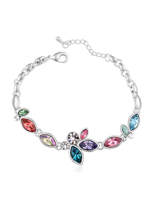 multi-color Fashion Marquise Cubic austrian Crystals Alloy Bracelet