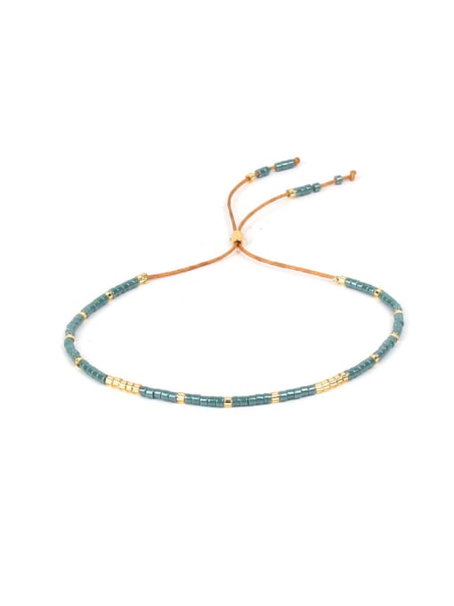 JHBZBVB430-E Women Handmade Colorful Glass Beads Bracelet