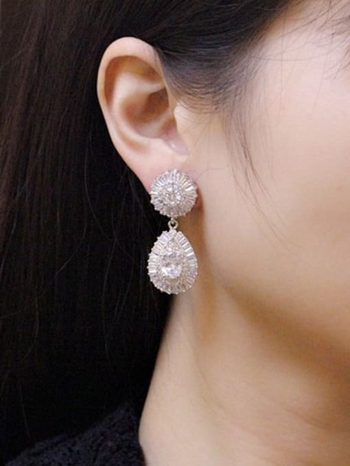 L.WIN Fashion Wedding Water Drop Cluster earring 1