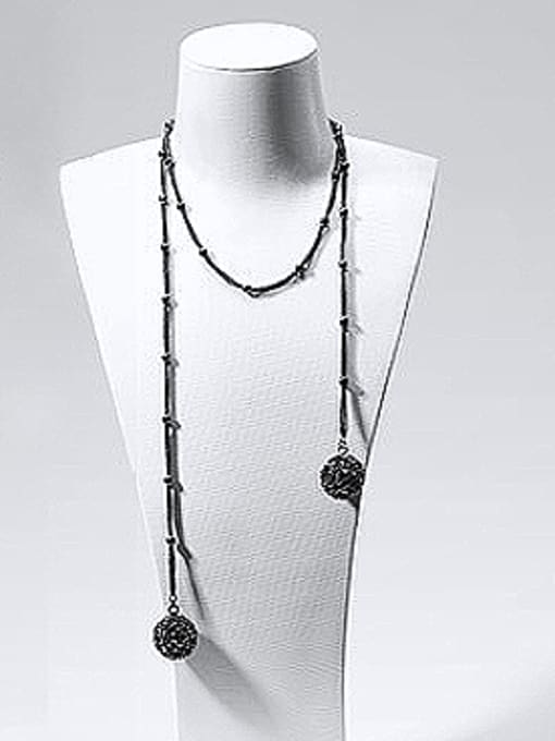 CEIDAI Black austrian Crystal Necklace 0