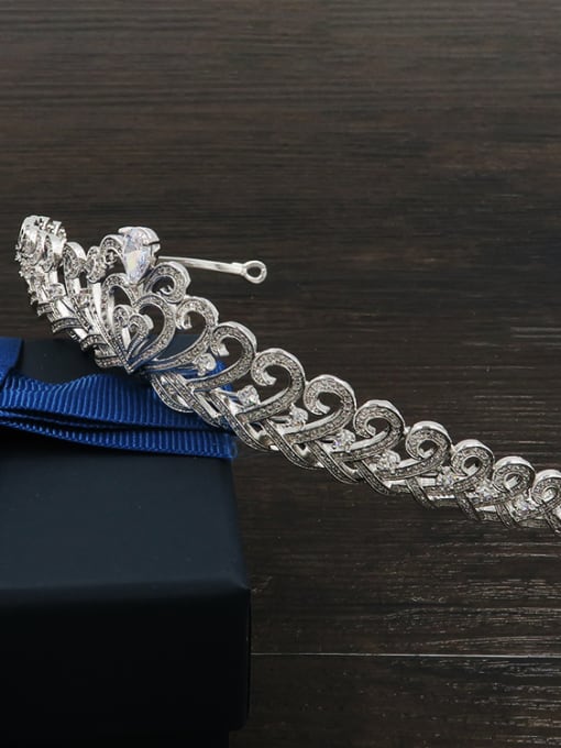 Cong Love Luxury Micro PAVE Zircons Hollow Heart-shape Hair Accessories 3