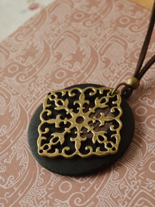 Square Style Ethnic Style Water Drop Shaped Necklace