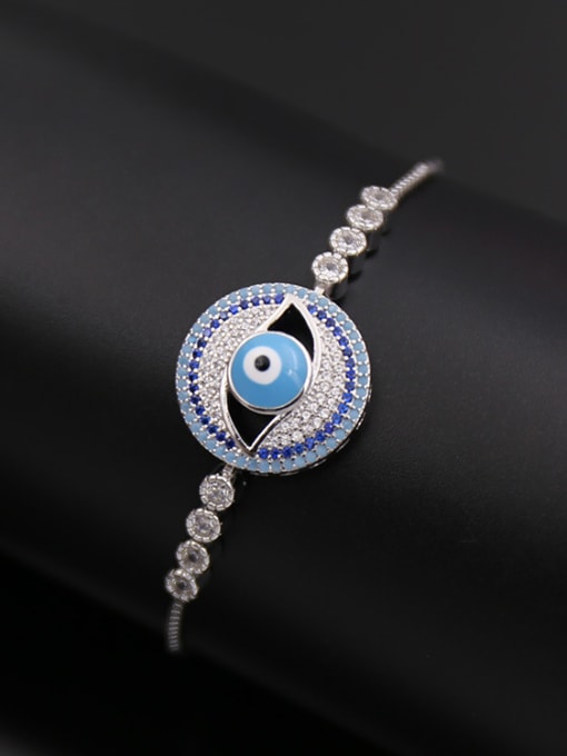 Silvery Personality Eye Shaped Bracelet