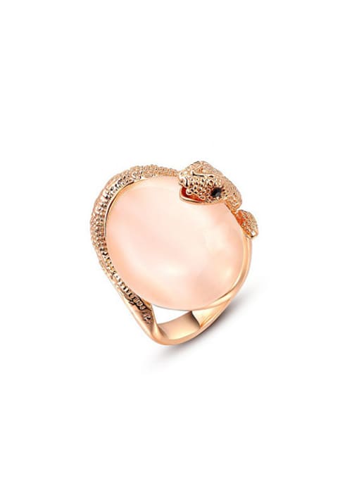 Ronaldo Women Personality Snake Shaped Opal Ring 0