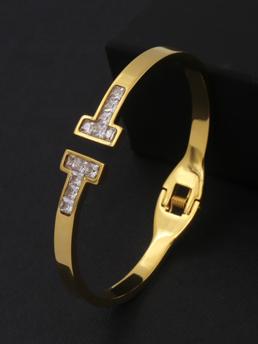 My Model Exquisite H Shaped Simple Style Opening Bangle