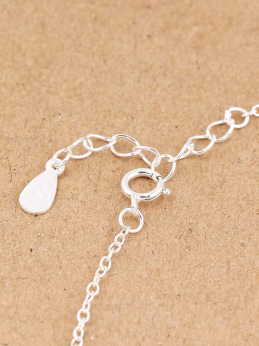 Peng Yuan Artificial Pearl Kitten Silver Necklace 2