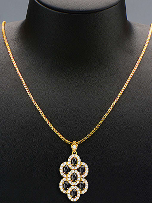 Days Lone Fashion Flowery Zircon Necklace 1