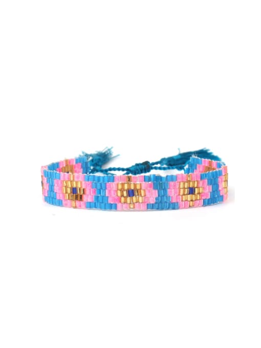 handmade Colorful Flower Pattern Western Style Bracelet