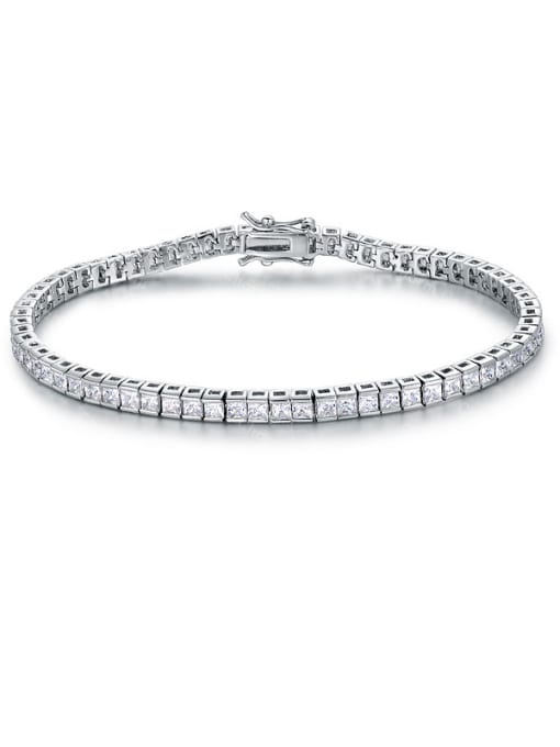 UNIENO Square Zircon Bracelet 0