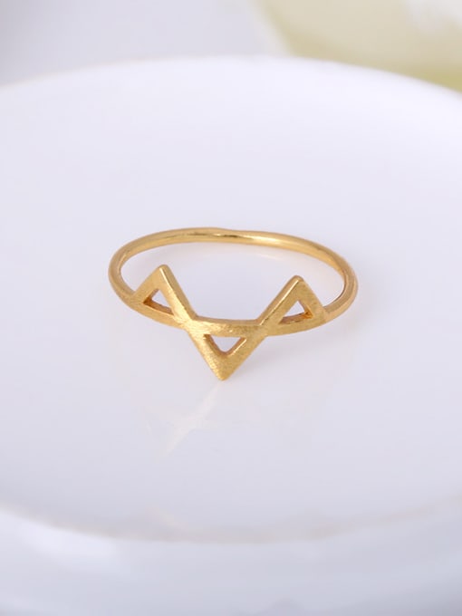 Lang Tony Women Delicate Triangle Shaped Ring 0