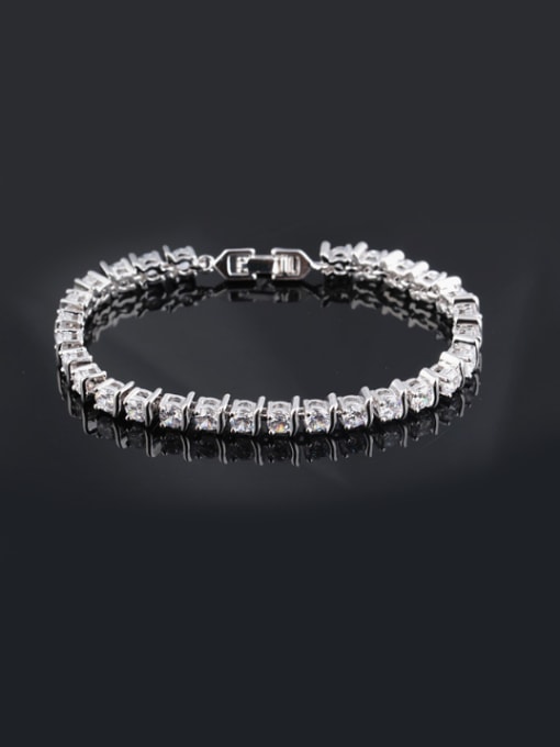 Qing Xing Europe And The United States The Original Single Womens AAA Zircon Bracelet 0