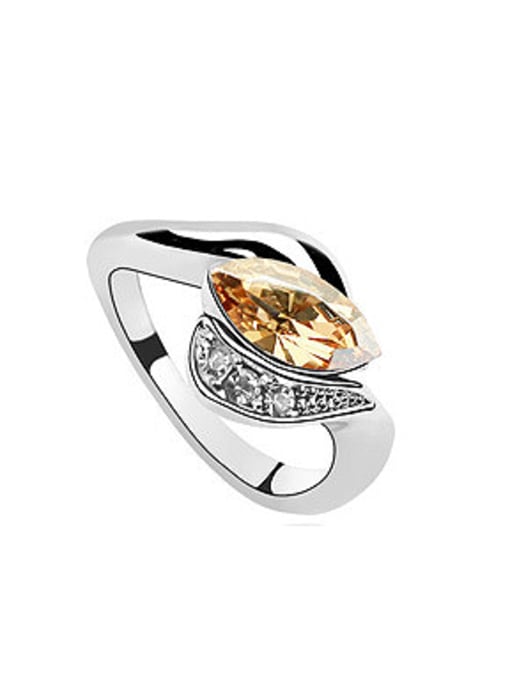 QIANZI Fashion Marquise austrian Crystal Alloy Ring 2