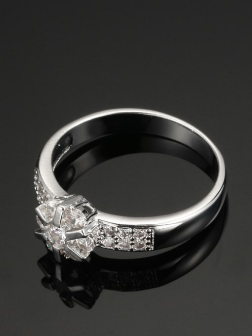 ZK Hot Selling Wedding Noble Ring with Zircons 2