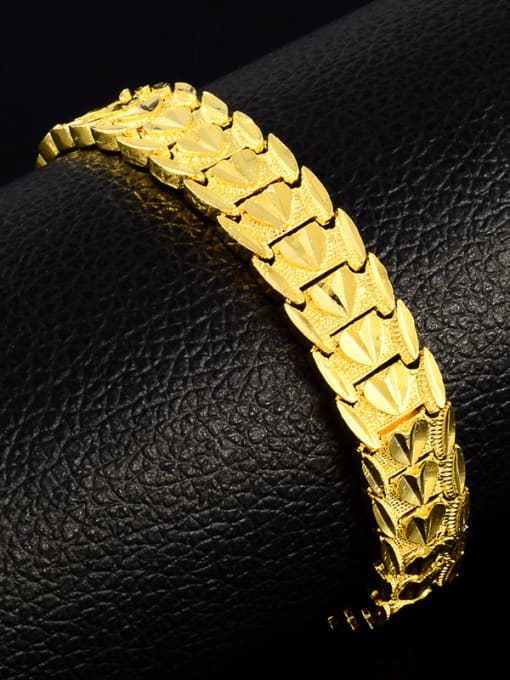 Yi Heng Da Fashionable Gold Plated Watch Band Shaped Bracelet 2