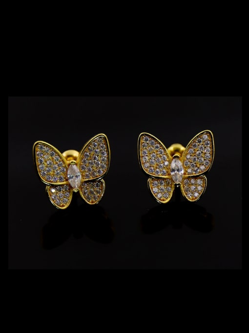 Golden Butterfly Shaped stud Earring