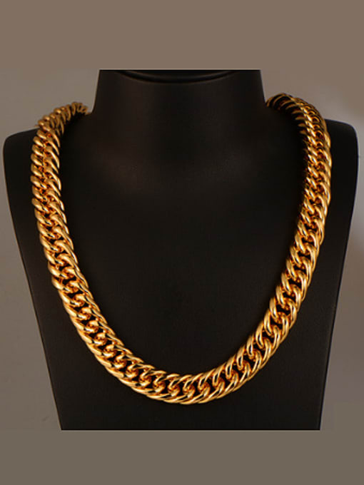 Days Lone 18K Fashion Flat Chain Necklace 0