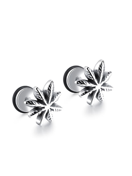 Open Sky Tiny Flowery Titanium Stud Earrings