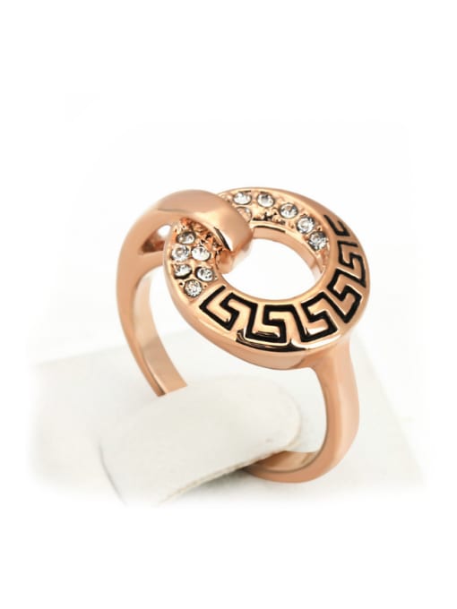 ZK Retro Style Personality Creative Copper Ring 0