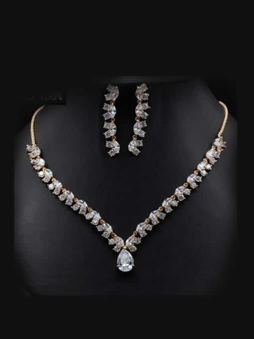 L.WIN Personality Wedding Accessories Two Pieces Jewelry Set 0