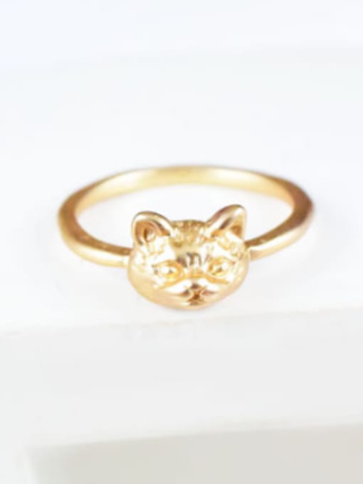 Lang Tony Delicate 18K Gold Plated Cat Shaped Ring 1