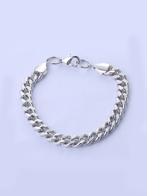 XP Copper Alloy White Gold Plated Fashion Men Bracelet 0