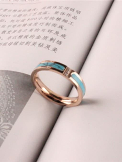 GROSE Simple Personality Marble Grain Ring 1