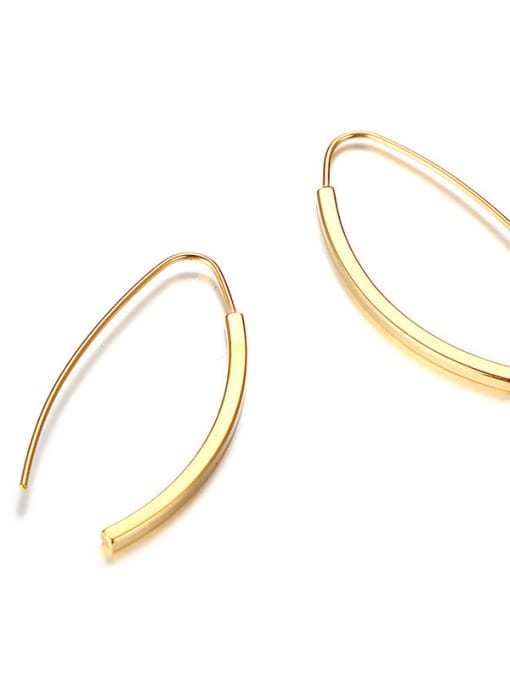 LI MUMU Stainless Steel With IP Gold Plated Fashion Stud Earrings 2