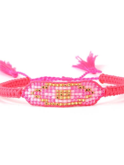 HB646-D Simple Style Women Color Woven Bracelet