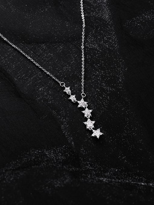 platinum Alloy With Platinum Plated Simplistic Star Necklaces