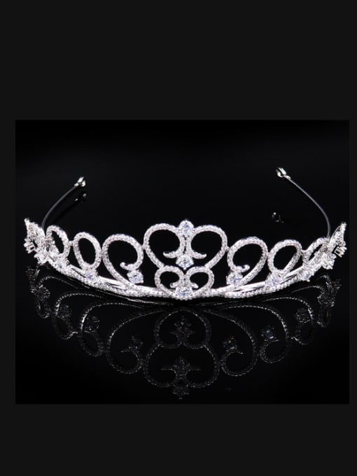 Cong Love Crown Princess Bride Princess Pearl Wedding Tiara Hair Wedding Accessories 0
