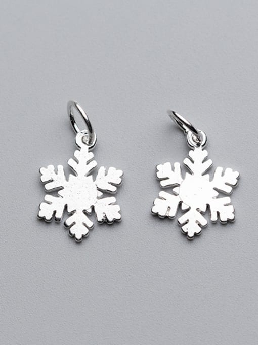 FAN 925 Sterling Silver With Silver Plated Trendy Flower Charms 1