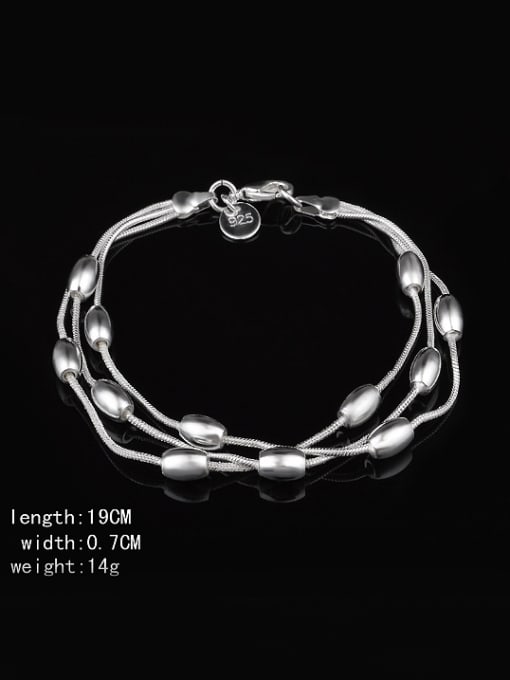 Ya Heng Fashion Multi-layers Oval Beads Copper Bracelet 2