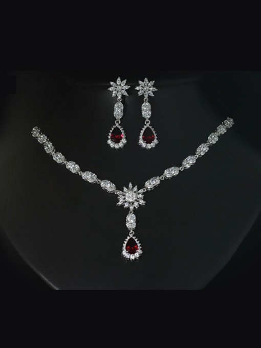 L.WIN Luxury AAA Zircon Two Pieces Set 0