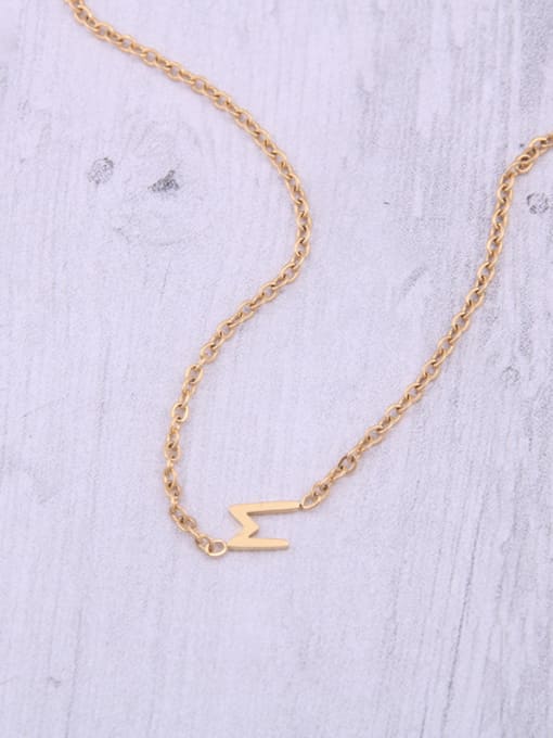 GROSE Titanium With Gold Plated Simplistic Irregular Necklaces