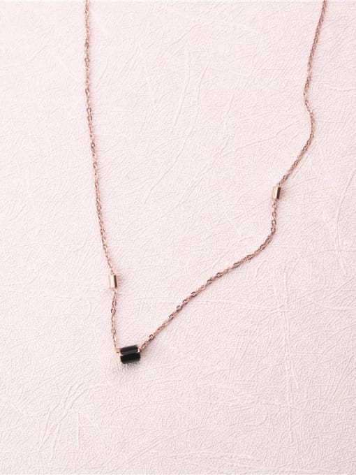 GROSE Rose Gold Plated Simple Style Necklace 1