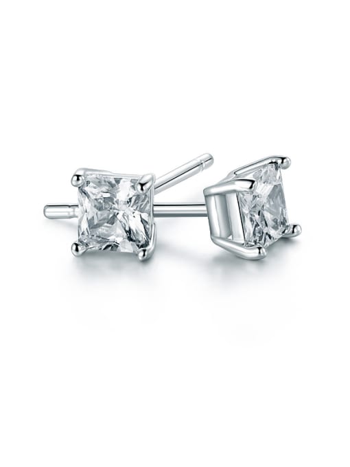 UNIENO 2018 Square Zircon stud Earring