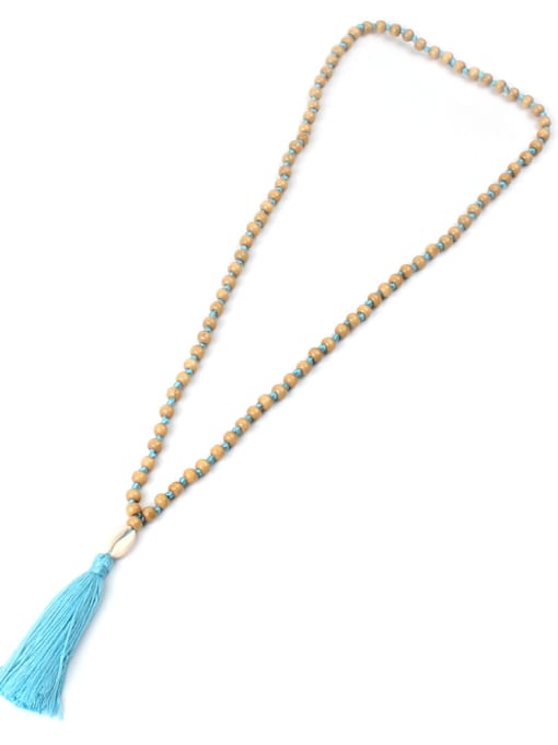 HN1914-B Shell Tassel Long Pendant Hot Selling Necklace