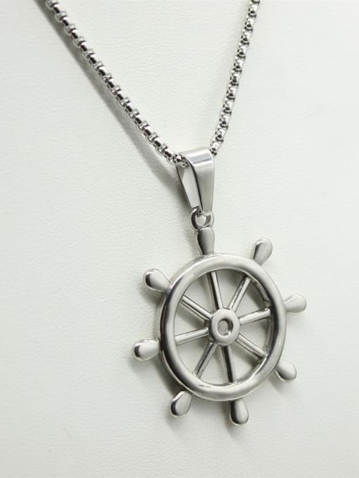 XIN DAI Anchor Pendant Stainless Steel Necklace